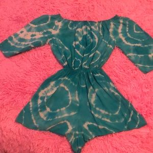 Brandy Melville One Of A Kind Tie-dye Romper